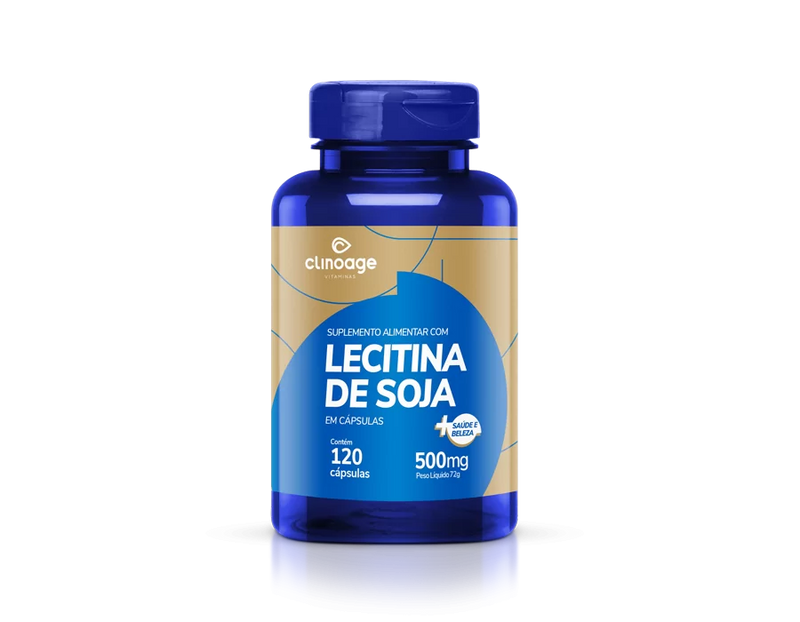 Lecitina de soja 120 cápsulas - fortalecimento de memória